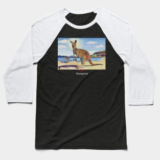 Kangaroos on beach Baseball T-Shirt